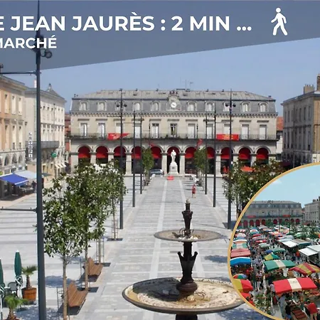 Le Baroque - Grand T2 Confort, Lit Queen Size *